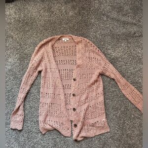 Mudd large cardigan in light pink